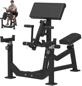 Preacher Curl Bench Bicep Machine with Adjustable Design Dual Functionality for Targeted Training Optimal Results Home Gym Equipment