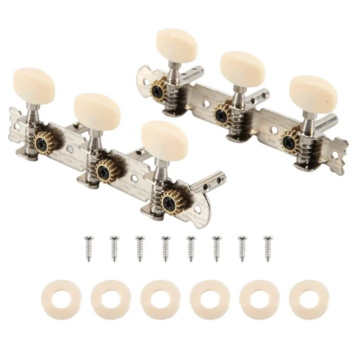2pcs Acoustic Classic Guitar Set Tuning Pegs Keys machine Heads Tuners