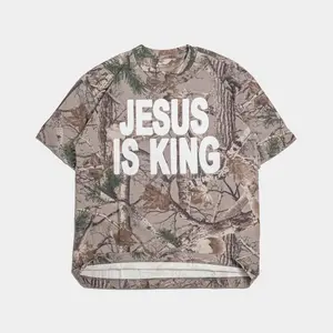 JESUS IS KING Camo Heavy Tee