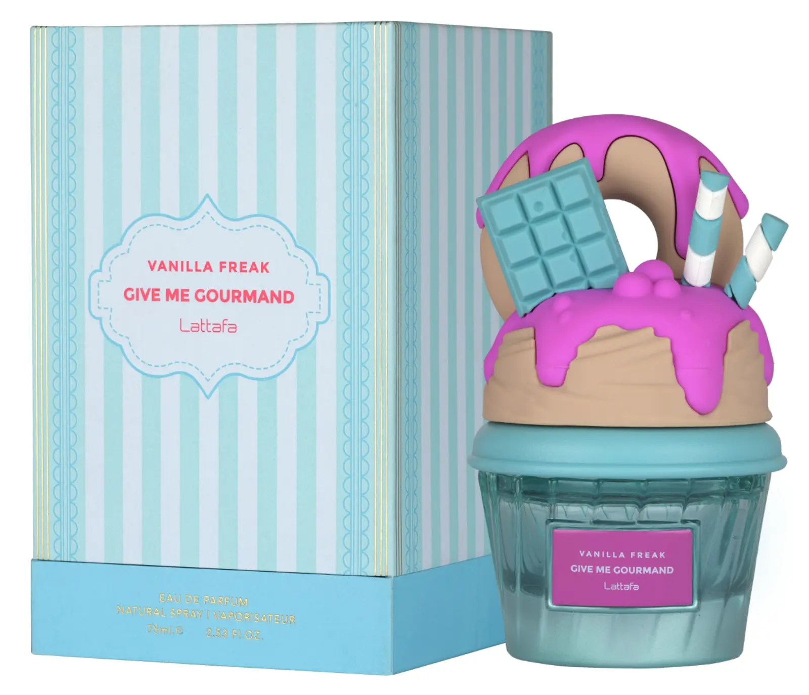 Lattafa Vanilla Freak Eau de Parfum Spray, Give Me Gourmand Collection, Unisex Fragrance, 75ml, Eau De Parfum Spray Unisex Fragrance, Salted Caramel, Unisex Wear