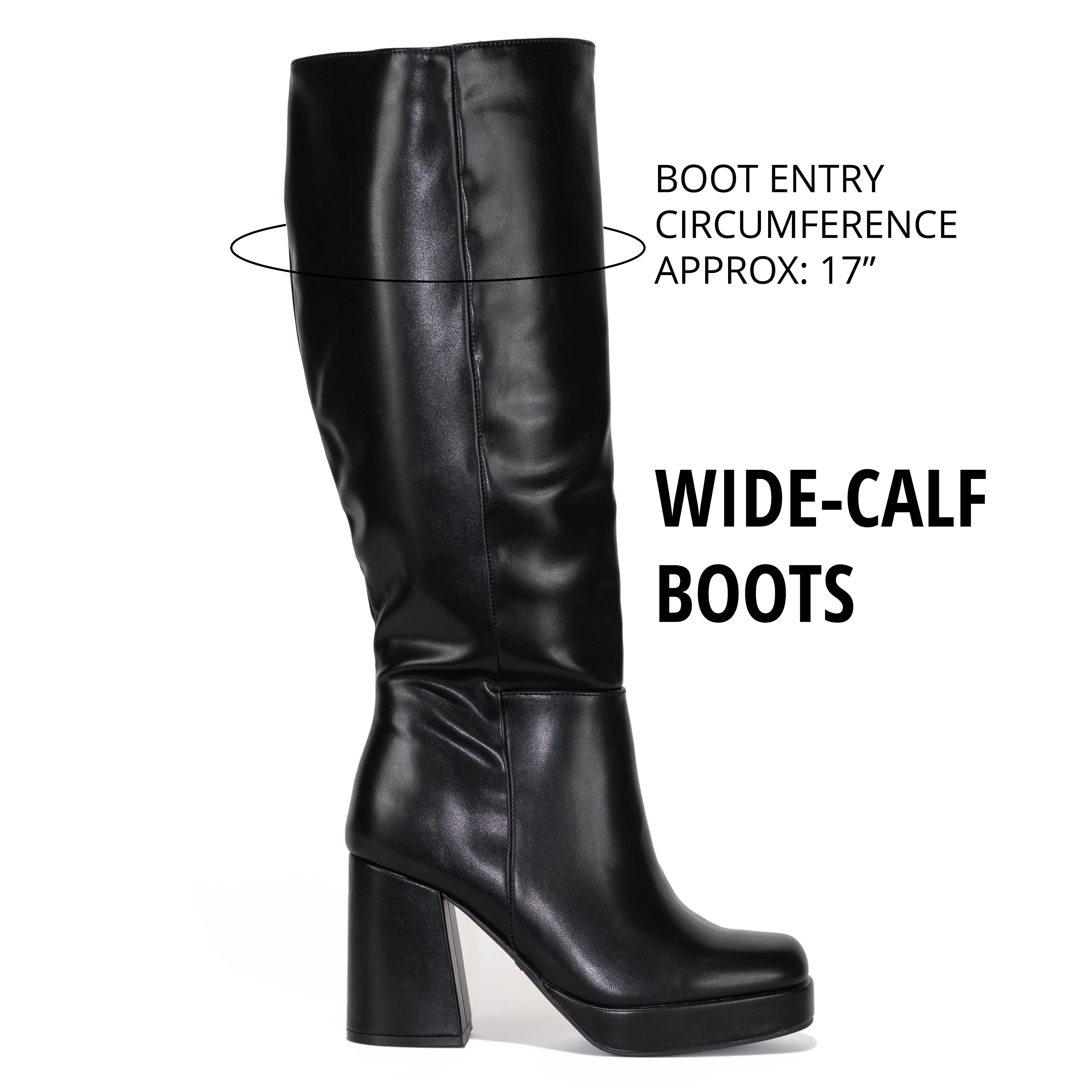Black Wide Calf