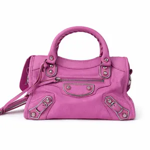 Pre-owned Balenciaga Coatskin Shoulder Bags BJ11016D04055 City Small Size