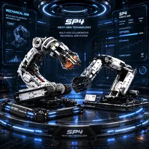 1000+ PCS RC & APP Programmable Robotic Arm Building Block Set, Technic Mechanical Claw with Precision Grabbing Function, DIY STEM Engineering Coding Toy, Futuristic Desktop Gadget, Ideal Gift for Technic Collectors Adults Teens fathersdaygiftideas