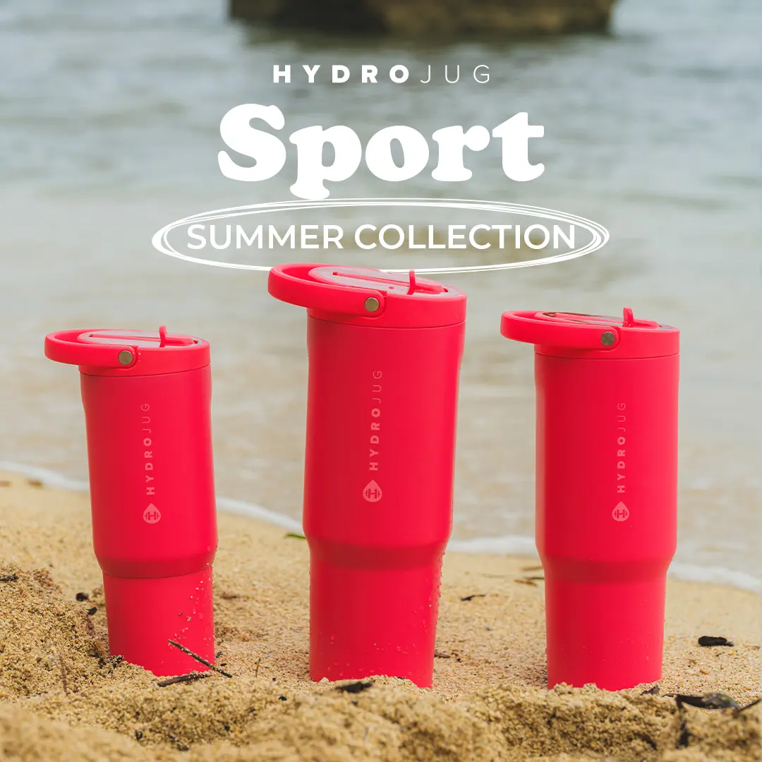 HydroJug Sport | Portable Leak-Proof Water Bottle with Flip Straw & Handle