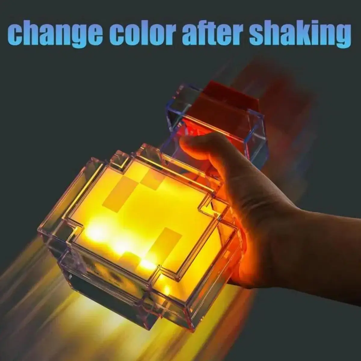 Pixel Potion Bottle Night Light - 8-Color RGB Color-Changing Ambient Lamp, USB Rechargeable Gaming Room Decor, Desk Light for Bedroom & Gift
