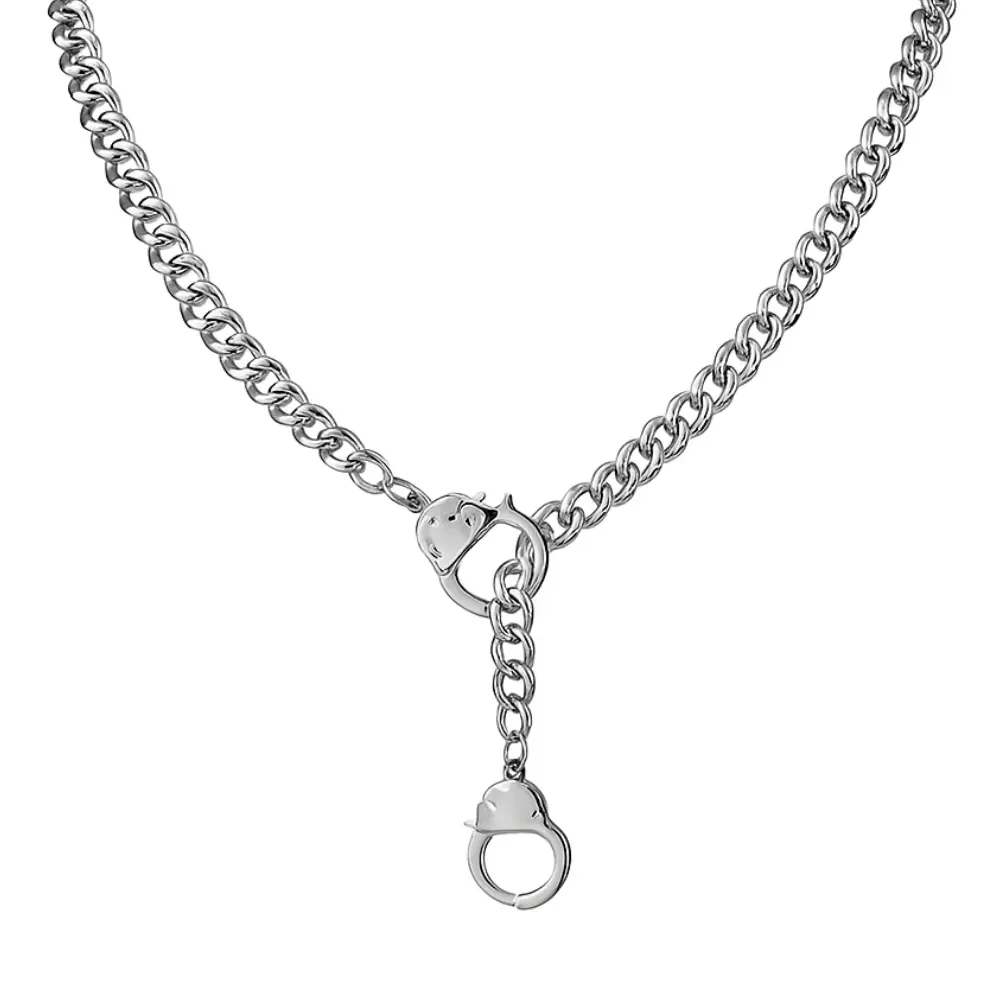 Handcuff Chain Necklace - 316L Stainless Steel