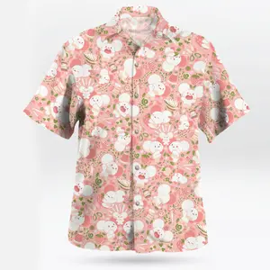 2026 Hot Hawaiian Sets PKM [FREESHIP] Kawaii On The Outside, Trouble On The Inside – Maushold Smogon Hawaiian Shirt – Cute Pink Pattern for PKM Fans