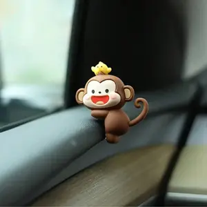 Cute Monkey Car Center Console Decoration, Rearview Mirror Ornament, Adorable Animal Design, Perfect for Car Interior Accessories, Car Trinkets, Car Interior Decorative, Car Interior Ornaments
