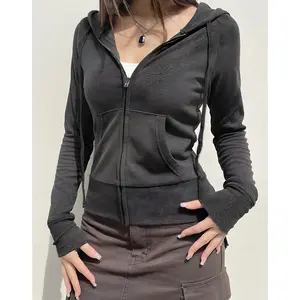 Zip Up Hoodie Jacket Fitted
