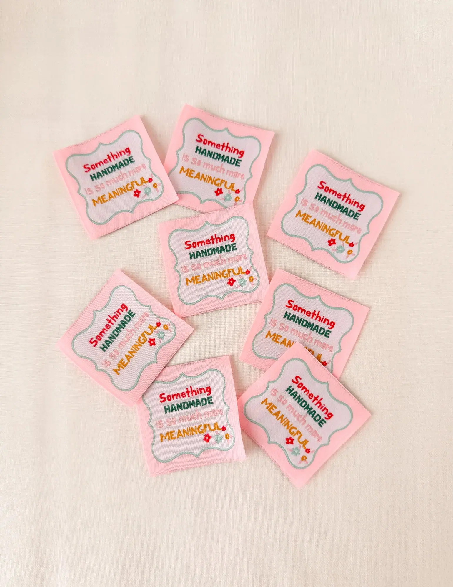 Something Handmade is More Meaningful Woven Quilt Labels Minki Kim #018