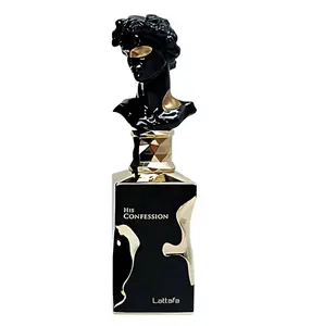 Lattafa His Confession Eau de Parfum Spray for Men, 3.4 Oz / 100 ml