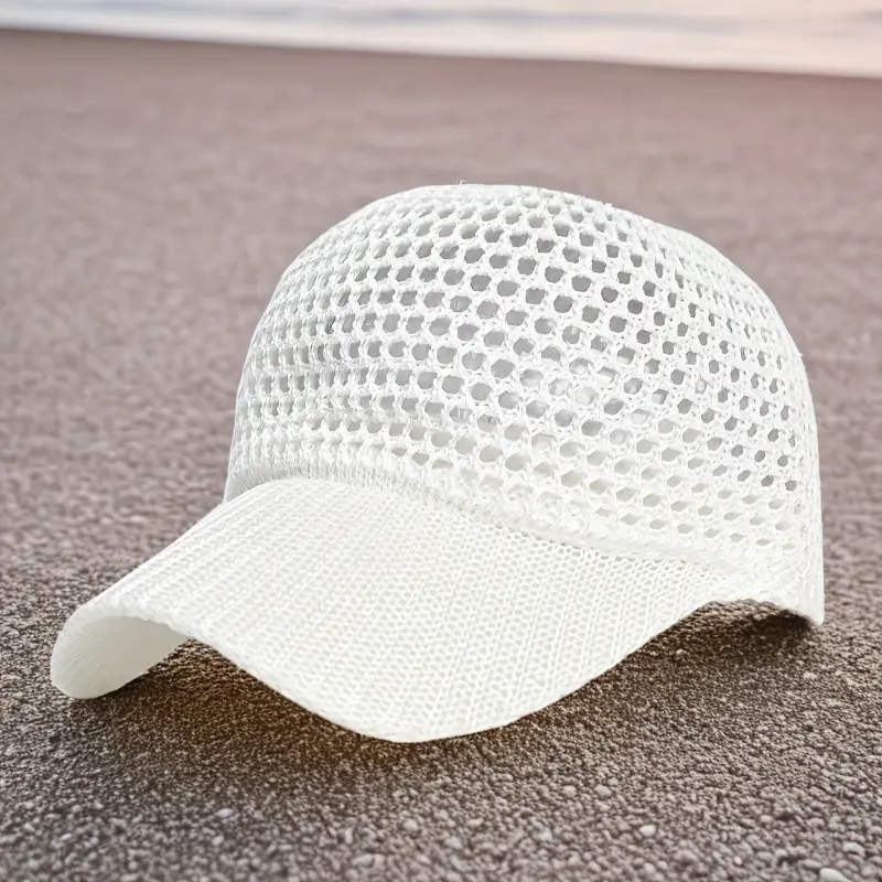 Outdoor sun protection peaked cap, summer hat for men and women, breathable mesh, fishing and hiking baseball cap