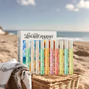 10x10ml Summer Brazil Romantic Perfume Set, Vanilla Caramel Amber Fruit Scent, Perfect Gift for Women Christmas Halloween, Fragrance Discovery Set, Perfume Gift Sets