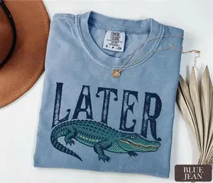 Later Gator Comfort Colors T-Shirt, Funny Alligator Sweatshirt, Southern Saying Gift, Retro Gator Tee, Florida Lover Top, Crocodile Shirt