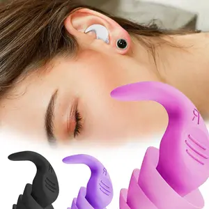 Noise Blocking, Reusable Silicone Earplugs, Suitable For Swimming, Sleeping, Snoring, Study, Music Concerts, Outdoor Travel, Industrial Work, Waterproof And Soundproof, Comfortable Earplugs, Swimming Accessories