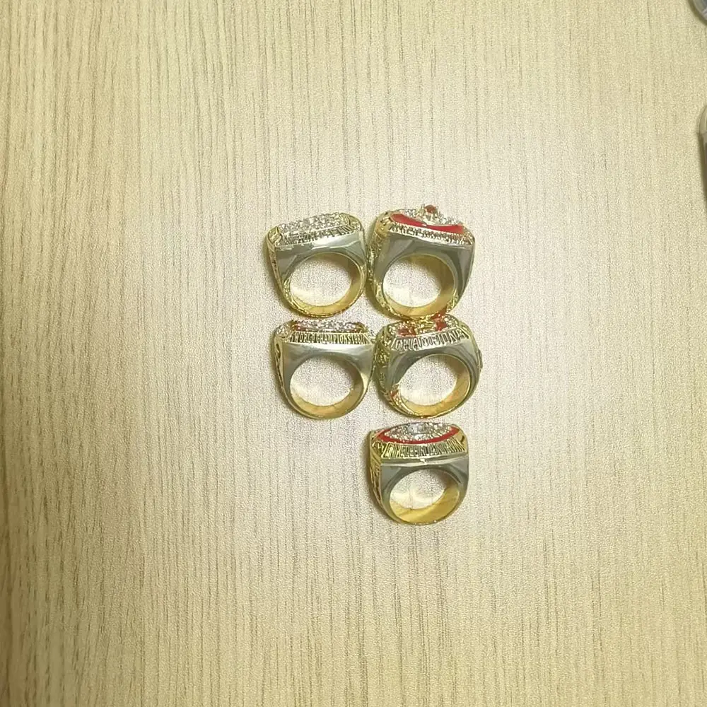 Red skin 5 set ring and box Jewelry ring, personalized ring