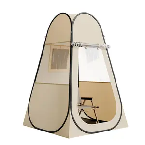 VEVOR Pop up Sports Tent,  47x47 in Clear Bubble Tent for 1 Person, Waterproof Outdoor Pod with Floor Mat & Top Cover, Garden Igloo Dome Tents Camping Shelter for Events Fishing Cheering