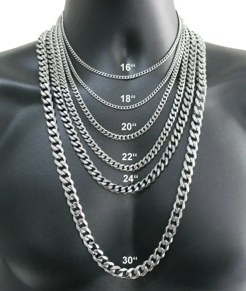 TOP-FASHION - Men's 925 Sterling Silver Necklace 2/4/6/8/10/12MM 40-75cm Face Chain Necklace Lobster Clasp Men And Women Engagement Jewelry