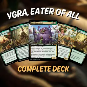 MTG Proxy 100+ Card Deck – Ygra, Eater of All – Commander EDH – Devour & Sacrifice Horror Fantasy Theme – Full Token – Ready to Play – Collector Gift Set