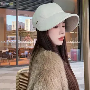 Women's Summer & Autumn Wide Brim Sun Hat, 2-in-1 Sports Visor Bucket Hat, Quick-Drying UV Protection Sunscreen Cap, Lightweight Breathable Outdoor Hat for Hiking Camping Travel Beach Daily Casual Wear