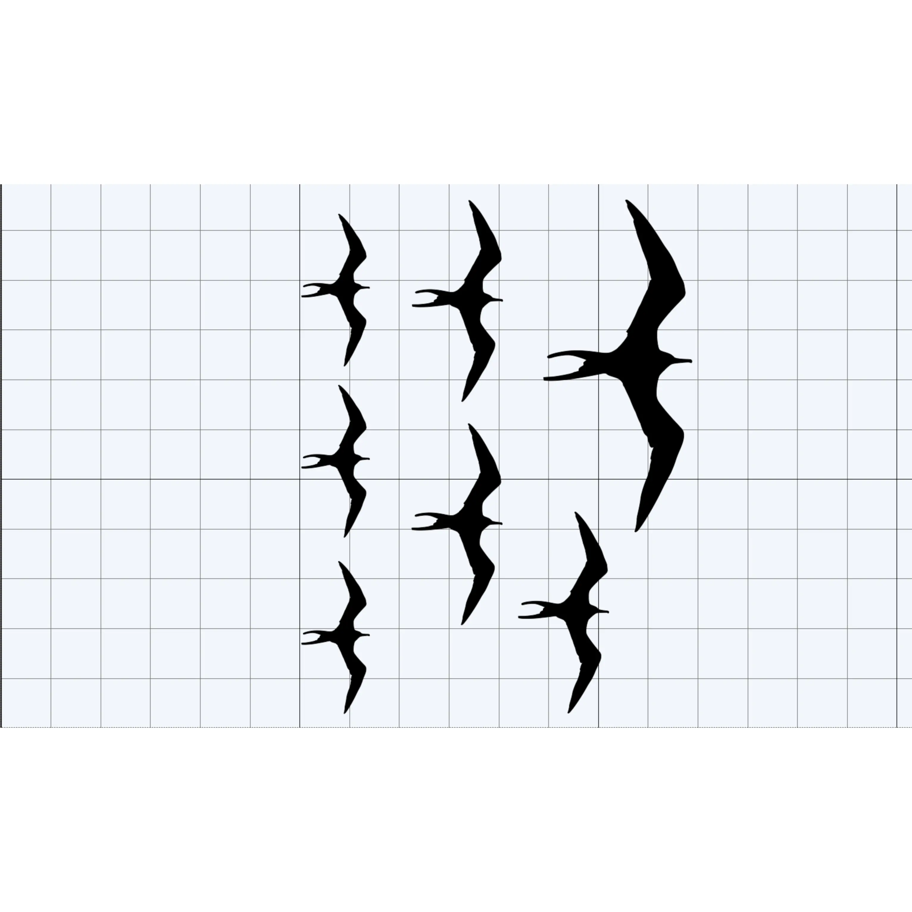 Creative Iwa Bird Car Stickers Variety Size Pack - 3 Sizes, Automotive Vinyl Decal, Auto Accessories, Stickers for Cars, Car Decals