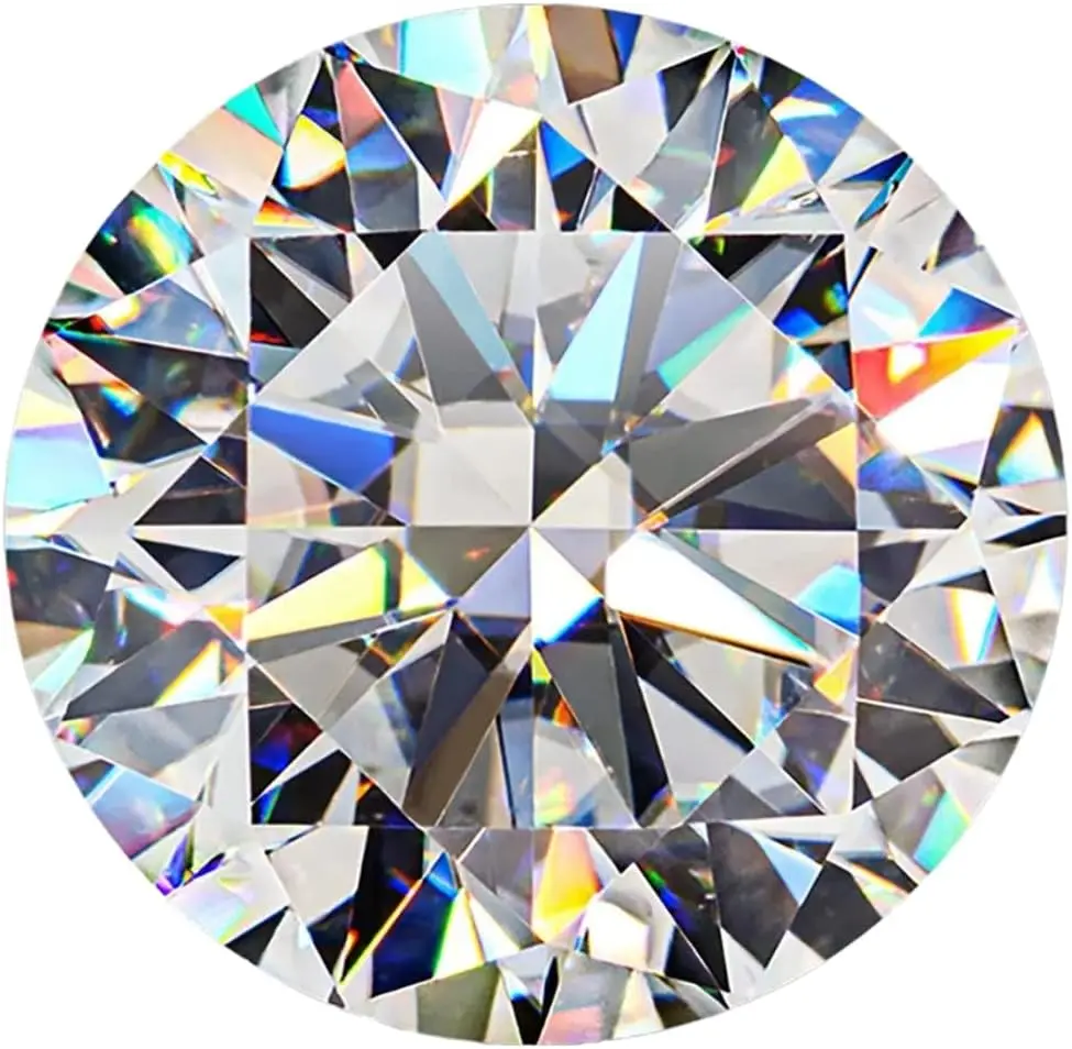 Star Fire Moissanite Loose Stone | Round Brilliant Cut Gemstones with VVS1-/D Color Clarity | Ideal for Pendants, Rings, and Stud Earrings | Sizes Available from 1.0 to 1.5 Carats