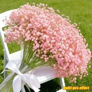 100pcs Artificial Baby's Breath Flowers, Foam Flower Bouquet for Wedding & Party Decor, Indoor and Outdoor Floral Arrangements, Home Decor Accessory