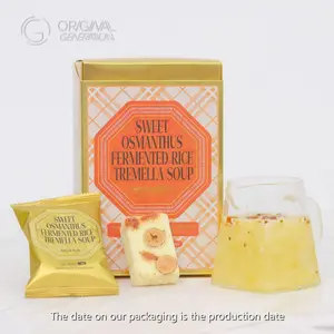 Sweet Soup with Osmanthus, Tremella and Rice Wine 90g（ 6pcs×15g）With Osmanthus，Snow Fungus，Rock Sugar，Jujube，Wolfberry,Sticky Rice