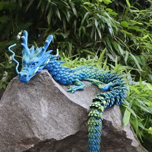 2pcs 3D Printed Dragon Statue Set, Home Decor, Collectible Room Decor, Halloween & Christmas Gift Idea, Perfect for Any Occasion Party Decoration