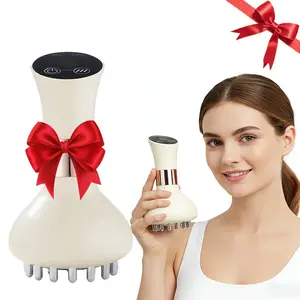 Portable USB Massager with Heat Therapy and Acupoint Massage, 9 Vibration Modes, Adjustable Meridian Stimulation, Home Use, Relaxation Gift