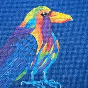 Mini CUSTOM colorful rainbow pet portraits!