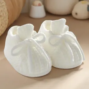 L-A7 Baby Booties: Newborn Baby's First Shoes, Cozy Warm Knit Soft Booties for Toddler & Infant Boys and Girls100% Handmade Crochet Baby Booties Crafted with high-quality core-spun yarn, these baby shoes are ultra-soft, warm, and gentle on your little one