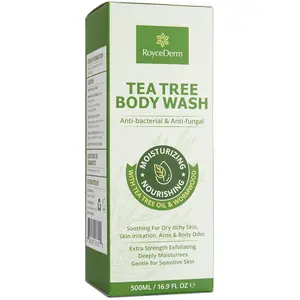Roycederm Tea Tree Body Wash – Natural, Refreshing, and Gentle Cleansing, Perfect for a Synergistic Skincare Routine (500ML)