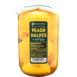 Member's Mark Yellow Clingstone Peach Halves in Light Syrup, 60 oz. Sweet