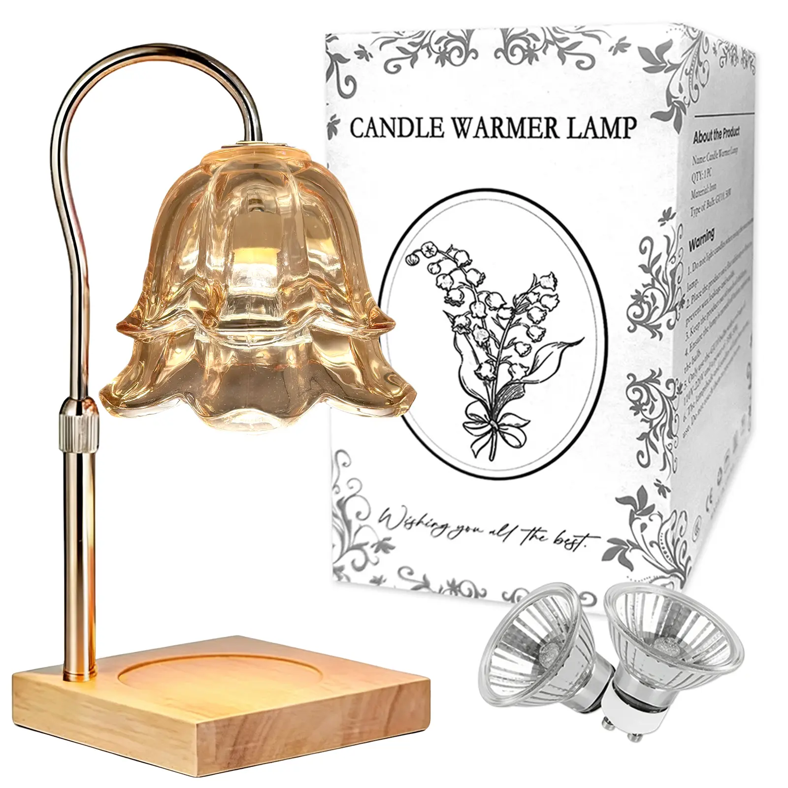 Smokeless Constant Temp Candle Warmer 5 Color Matching Remote Timer Switch Multi Brightness Adjust Bath Bedroom Fragrance Melting Lamp cool gift