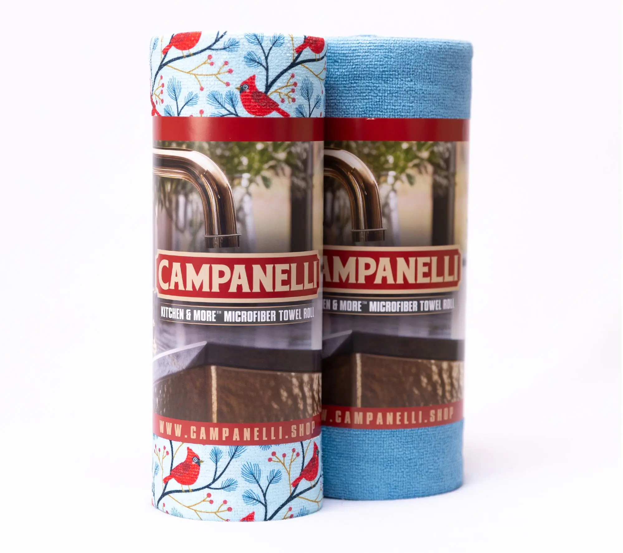 CAMPANELLI S/2 30 pc Printed & Solid Microfiber Towels on Roll CAMPANELLI S/2 30 pc Printed & Solid Microfiber Towels on Roll