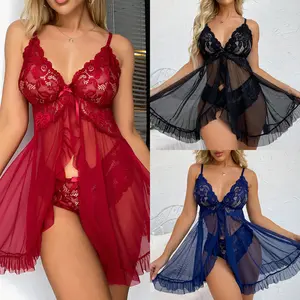 Women's 2-Piece Lace Loungewear Set - Sleeveless Pajama & Fit Sportswear, Comfortable Stylish Lady's Gift for Wife, Versatile Everyday Wear