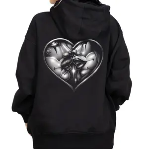 Chicano Style Hoodie Oversized Fabric Unisex Lowrider Homies Gangster Mexican Clothing for Men & Women Loose Fit 50% Cotton 50% Polyester CN091111
