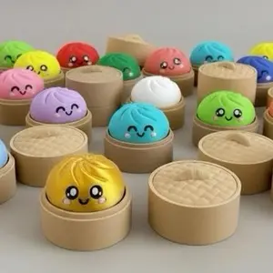 Mystery Dumpling Clicker | Cute Collectible Fidget Toy