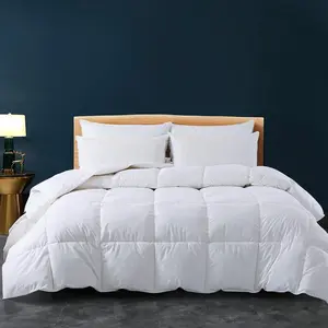 Down Alternative Comforter-All Season Full Comforters Duvet Insert with Corner Tabs-Lightweight Breathable Reversible White Comforter 82x86 inches