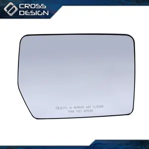CROSSDESIGN Power Mirror Glass Fit For 11-14 Ford F150 Right Passenger Side View