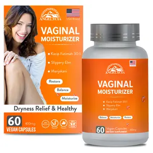 ANGELYCIA Natural Probiotic Vaginal Moisturizer Pills for Women, Slippery Elm Feminine Care, Dryness Relief & Healthy pH Balance Support
