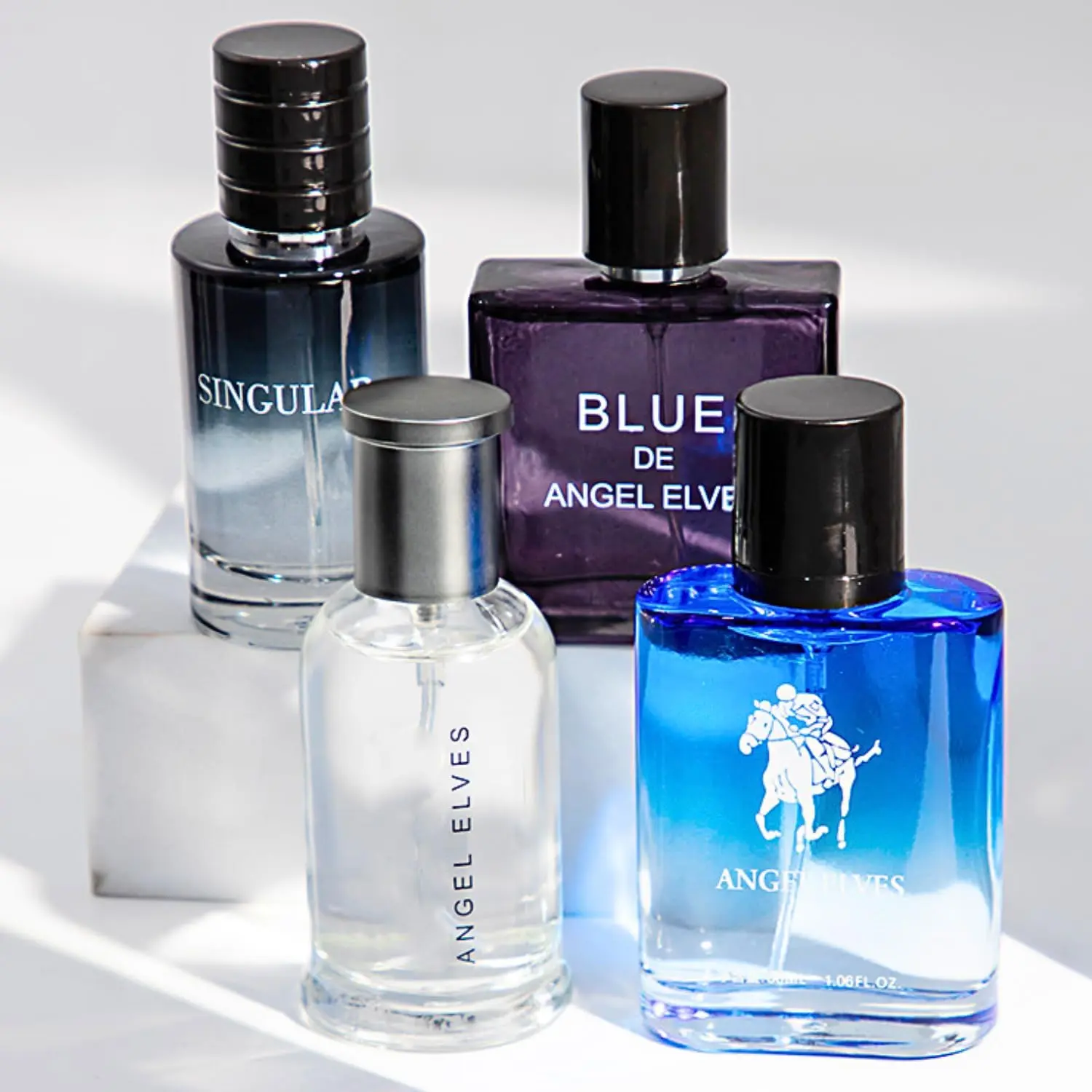 4 Pcs Luxury Men Cologne Gift Set - 4 x 30ml Bottles of Premium Vanilla & Cologne Scented Pheromone Perfume for Men - Long Lasting Fresh Fragrance - The Perfect Birthday Gift for Boyfriend Husband or Special Man in Your Life Designer Inspired Luxury Scent