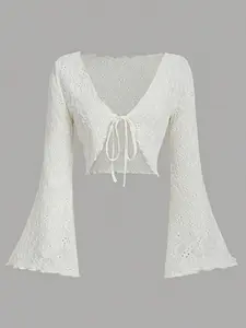 Women's elegant sun protection, comfortable and versatile Long Sleeve Knitwear cardigan, matched with sexy small suspender dress, essential clothing for external wear