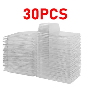 30Pcs Clear Foldable Model Car Display Protector Case , Dustproof Plastic Clamshell Compatible with HWP Car Culture Models 19x14.8x5cm