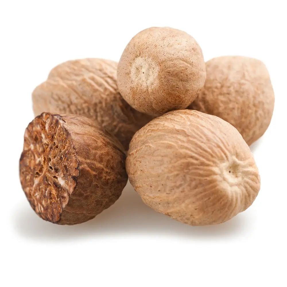 Organic Whole Nutmeg Spice - Premium Aromatic Cooking Seasoning, Organic Refill Pouch, Natural Flavor, Suitable for All Ages, Yes