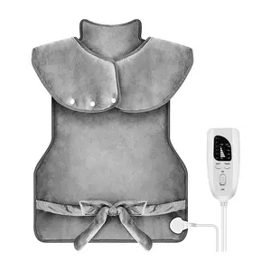 Hot Compress Scarf with 6-Level Adjustable Heating 40°C-60°C for Pain Relief & Cold Protection New 2025 Model Home Use Premium Fleece Fabric Auto Shut-Off Timer Gift