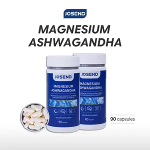 JOSEND Deep Sleep & Calm Mood | Magnesium & Ashwagandha Formula | 90 Capsules| Supports Heart Health, Reduces Stress, Enhances Memory & Energy | Natural Formula, Made in USA