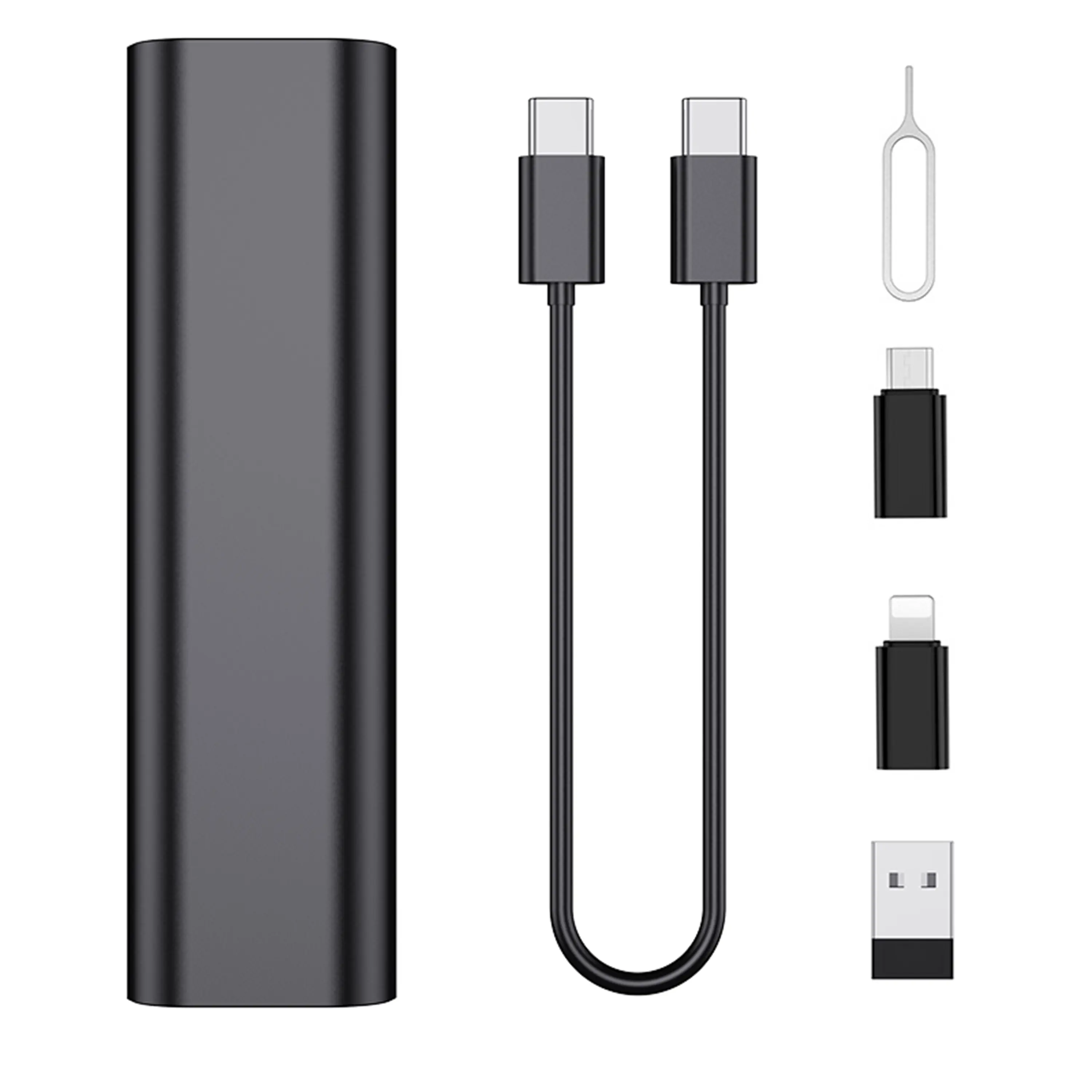 60W Fast Charging & Sync Kit, USB A to Type C Cable with Lightning Adapter Set, for iPhone iPad Galaxy Android, Includes Organizer Case