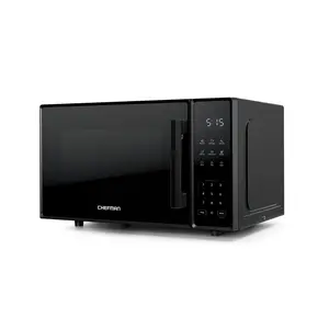 Chefman Countertop Microwave Oven 1.1 Cu. Ft., 1000 Watts with 6 Presets and 10 Power Levels - Black